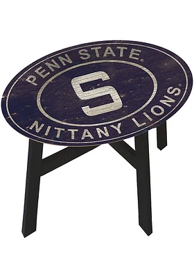Penn State Nittany Lions Vintage Heritage Side Blue End Table