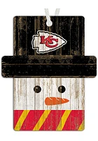 Kansas City Chiefs Snowman Ornament - Red