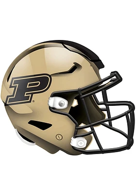 Purdue Boilermakers 12in Authentic Helmet Sign - Black