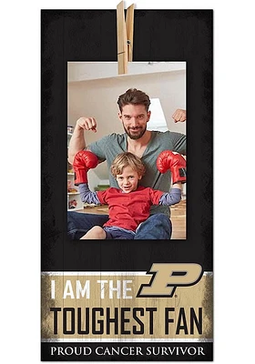 Purdue Boilermakers The Toughest Fan Sign - Black