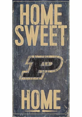 Purdue Boilermakers Home Sweet Home Sign - Black