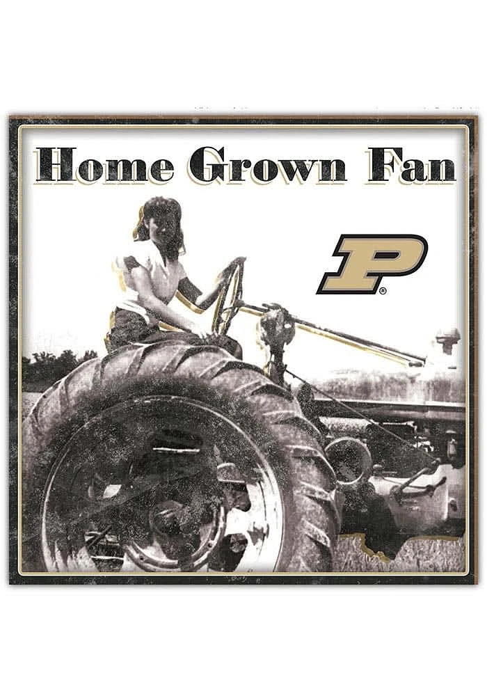 Purdue Boilermakers Aluminum Can Sign - Black
