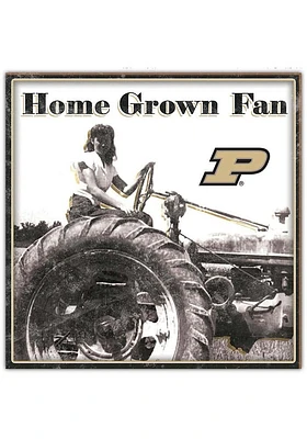 Purdue Boilermakers Aluminum Can Sign - Black