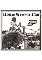 Purdue Boilermakers Aluminum Can Sign - Black
