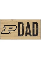Purdue Boilermakers DAD Sign - Black