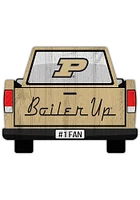 Purdue Boilermakers Truck Back Cutout Sign - Black