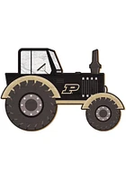 Purdue Boilermakers Tractor Cutout Sign - Black
