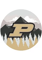Purdue Boilermakers Landscape Circle Sign - Black