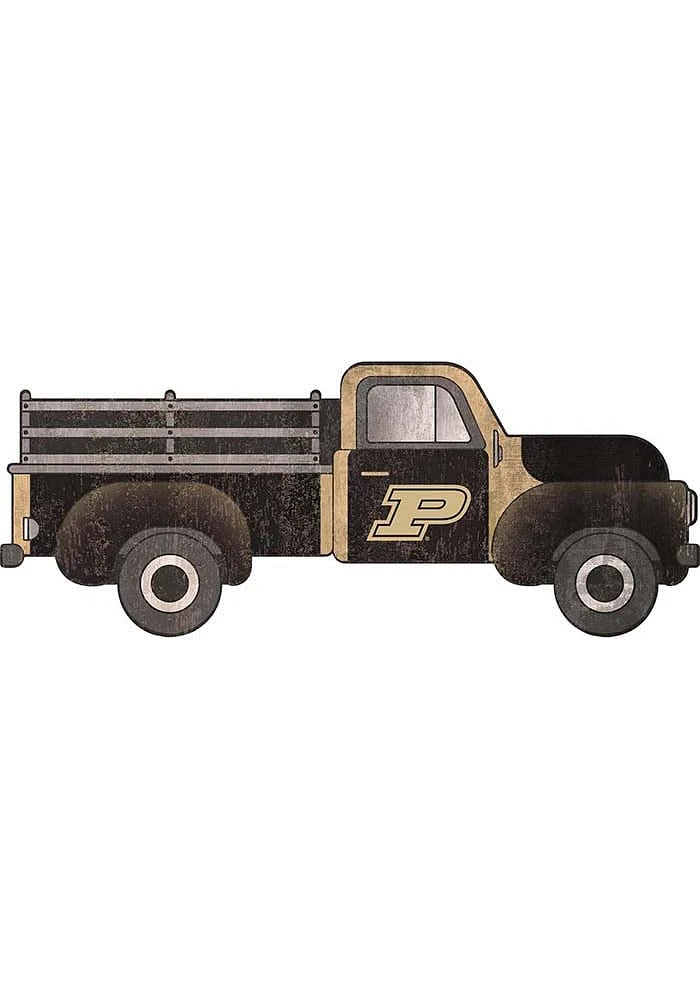 Purdue Boilermakers 15 Inch Truck Sign - Black