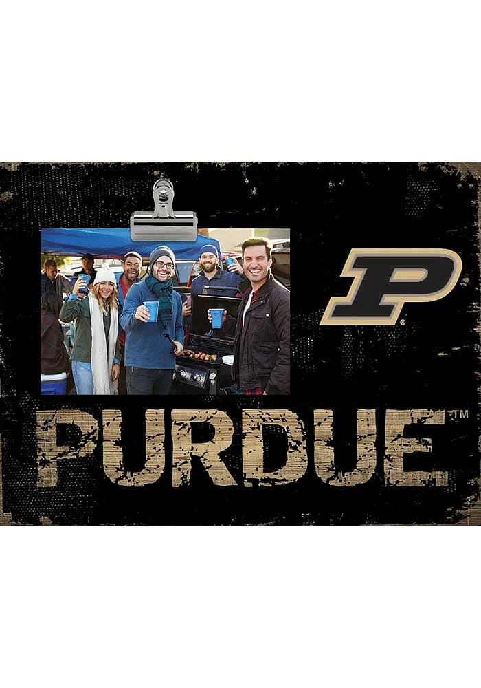 Purdue Boilermakers Team Clip Picture Frame - Black