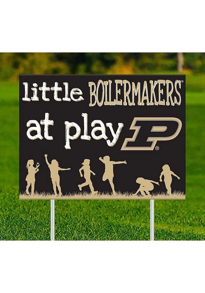 Purdue Boilermakers Little Fans at Play Yard Sign - Black