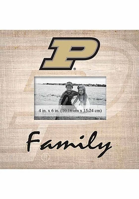 Purdue Boilermakers Family Picture Picture Frame - Black