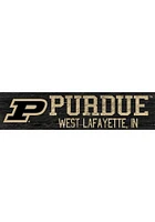 Purdue Boilermakers 6x24 Sign - Black