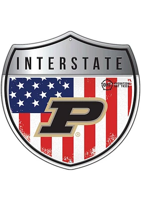 Purdue Boilermakers 24in Americana Interstate Sign - Black