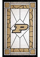 Purdue Boilermakers Stained Glass Sign - Black
