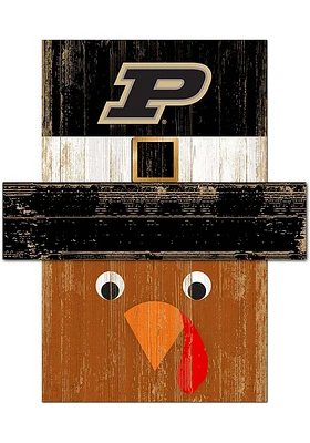 Purdue Boilermakers Turkey Head Sign - Black