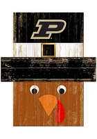 Purdue Boilermakers Turkey Head Sign - Black