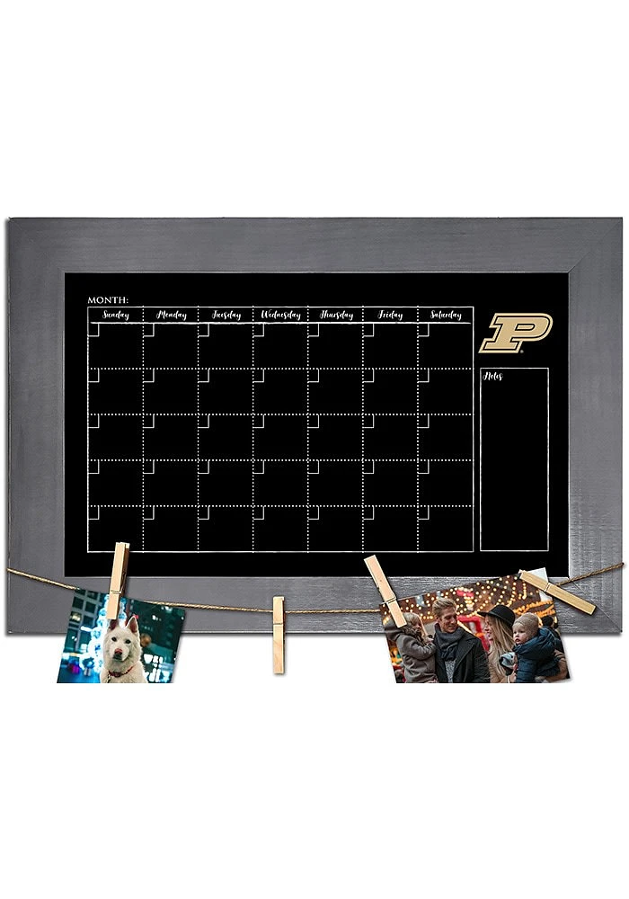 Purdue Boilermakers Monthly Chalkboard Picture Frame - Black