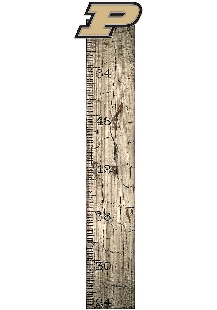 Purdue Boilermakers Growth Chart Sign - Black