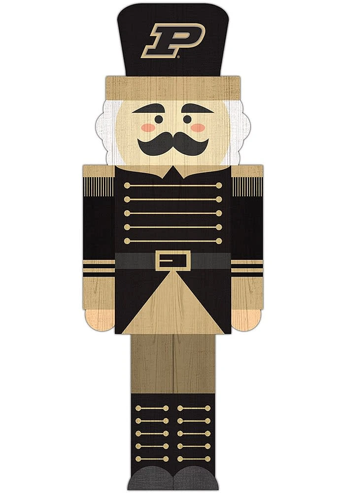 Purdue Boilermakers 31 Inch Nutcracker Leaner Sign - Black