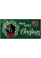 South Carolina Gamecocks Chalk Christmas Countdown Sign - Red