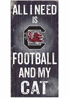 South Carolina Gamecocks Football and My Cat Sign - Red
