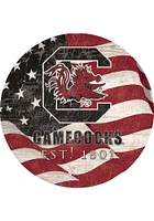 South Carolina Gamecocks 24in Flag Circle Sign - Red