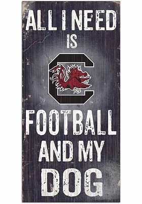 South Carolina Gamecocks Football and My Dog Sign - Red