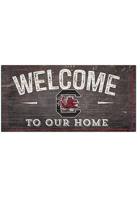 South Carolina Gamecocks Welcome Distressed Sign - Red
