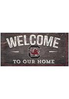 South Carolina Gamecocks Welcome Distressed Sign - Red