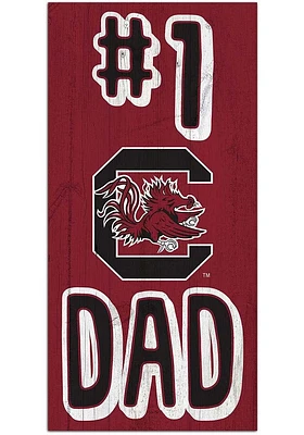 South Carolina Gamecocks Number One Dad Sign - Red