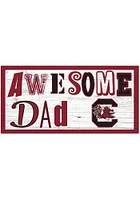South Carolina Gamecocks Awesome Dad Sign - Red
