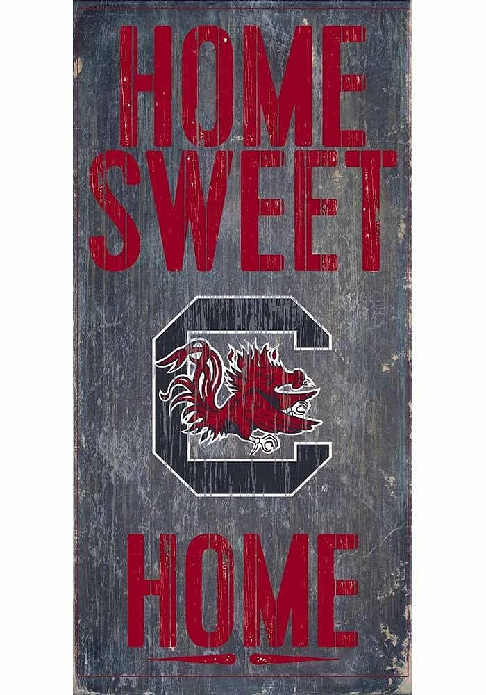 South Carolina Gamecocks Home Sweet Home Sign - Red