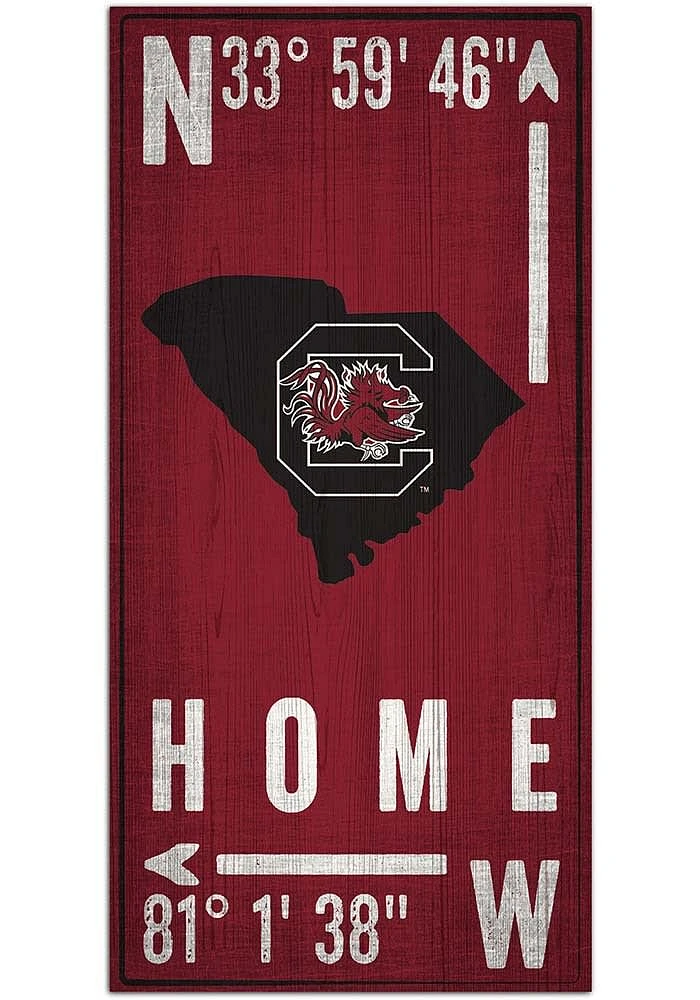 South Carolina Gamecocks Coordinate Sign - Red