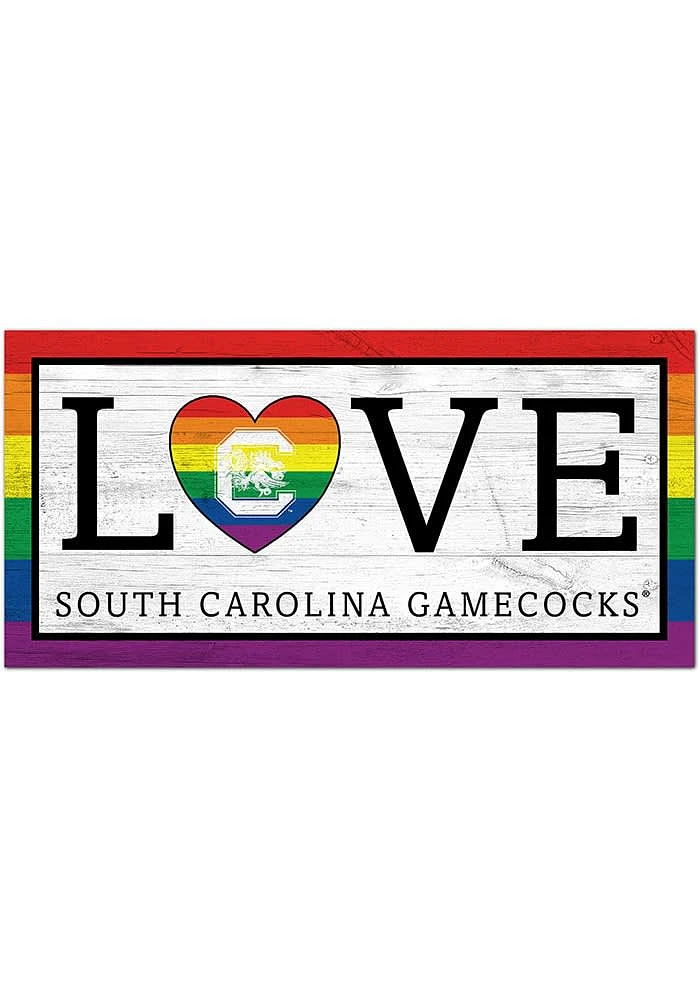 South Carolina Gamecocks LGBTQ Love Sign - Red