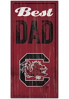 South Carolina Gamecocks Best Dad Sign - Red