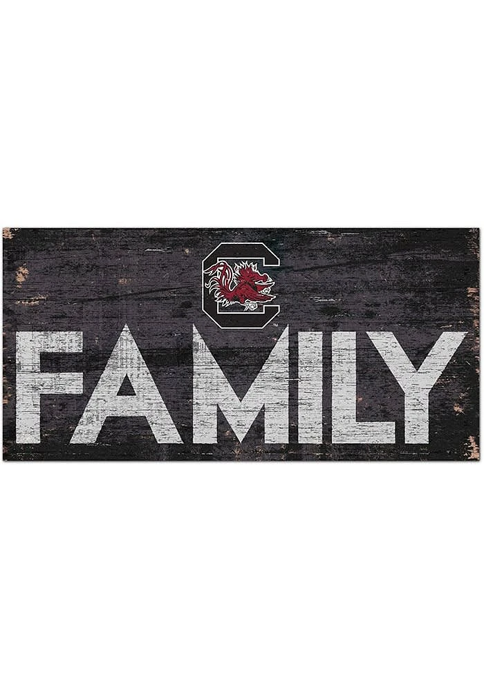 South Carolina Gamecocks Family 6x12 Sign - Red