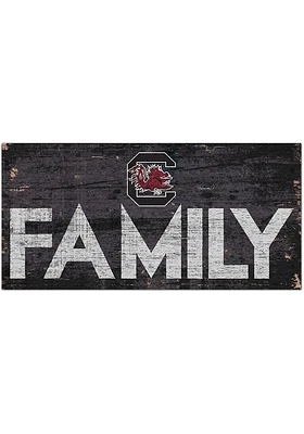 South Carolina Gamecocks Family 6x12 Sign - Red