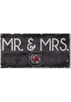 South Carolina Gamecocks Mr and Mrs Sign - Red