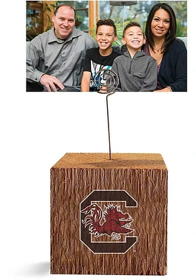 South Carolina Gamecocks Block Spiral Photo Holder Red Desk Accessory