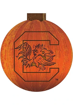 South Carolina Gamecocks Halloween Pumpkin Sign - Red