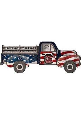 South Carolina Gamecocks OHT Truck Flag Cutout Sign - Red
