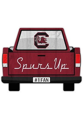 South Carolina Gamecocks Truck Back Cutout Sign - Red