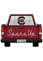 South Carolina Gamecocks Truck Back Cutout Sign - Red