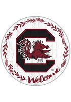 South Carolina Gamecocks Welcome Circle Sign - Red
