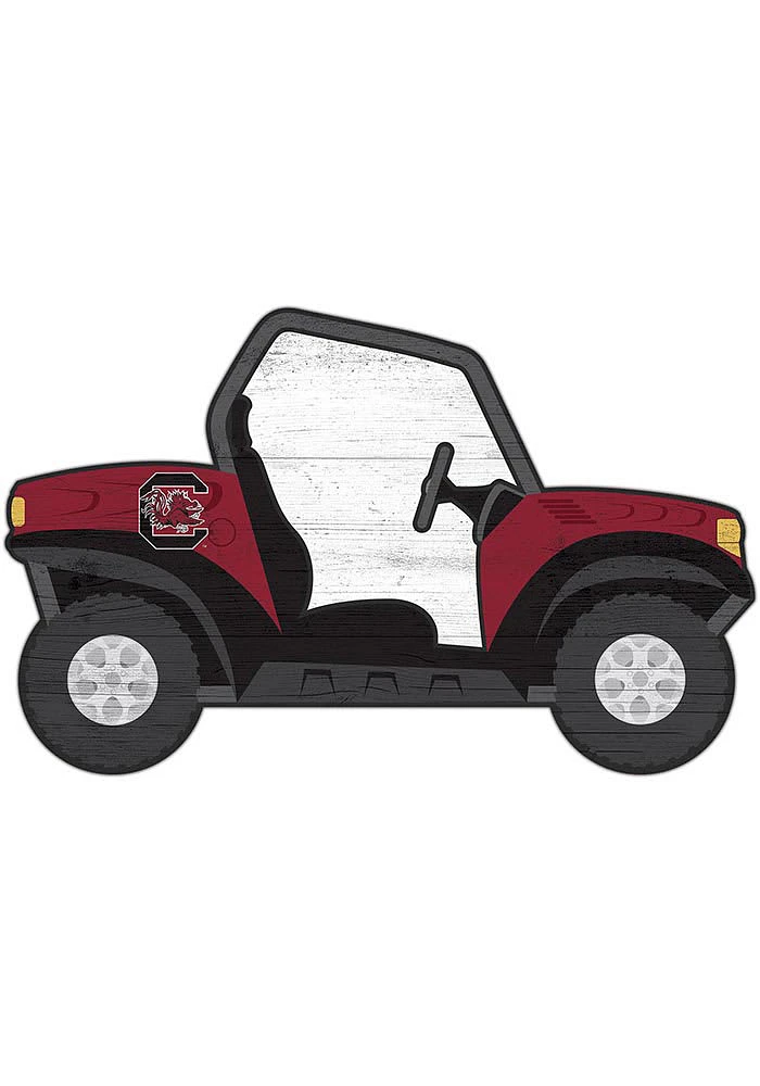 South Carolina Gamecocks ATV Cutout Sign - Red