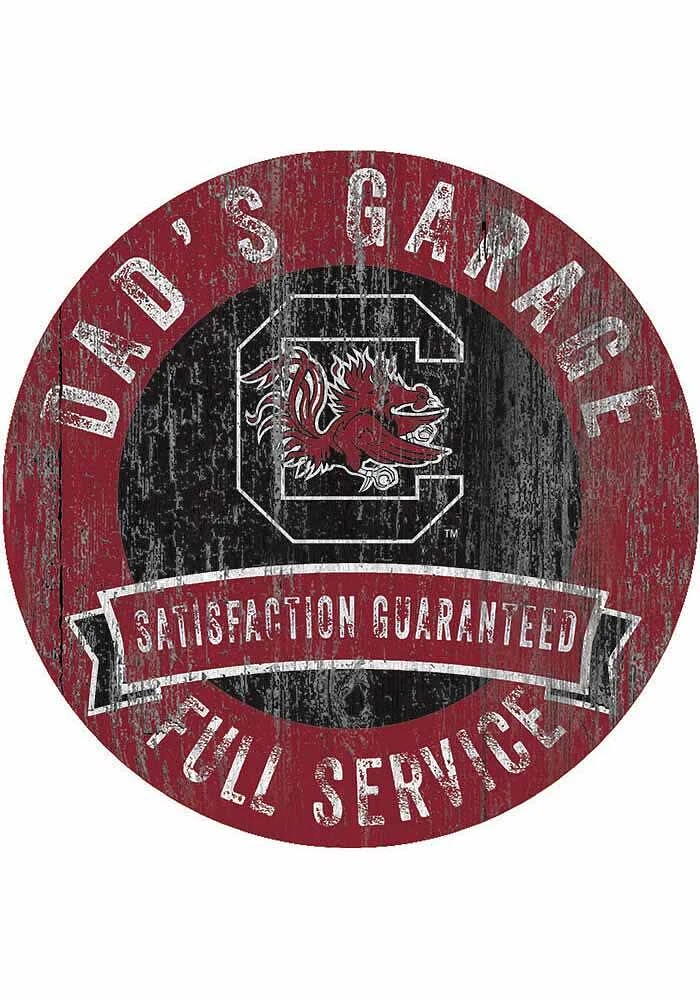 South Carolina Gamecocks Dads Garage Sign - Red