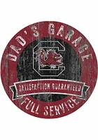 South Carolina Gamecocks Dads Garage Sign - Red