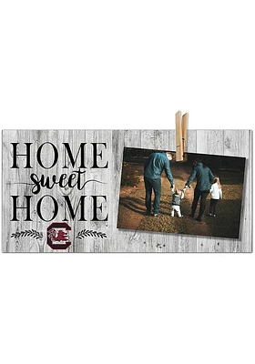 South Carolina Gamecocks Home Sweet Home Clothespin Picture Frame - Red
