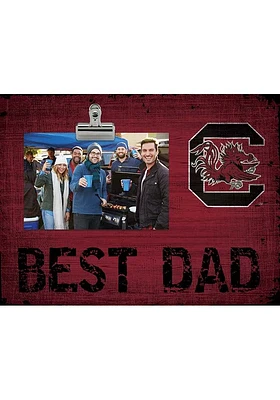 South Carolina Gamecocks Best Dad Clip Picture Frame - Red